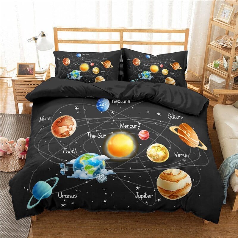 Sistema solar conjunto de capa edred o para crian as espa o exterior gal xia conjunto Como usar a Astronomia para decorar a sua casa